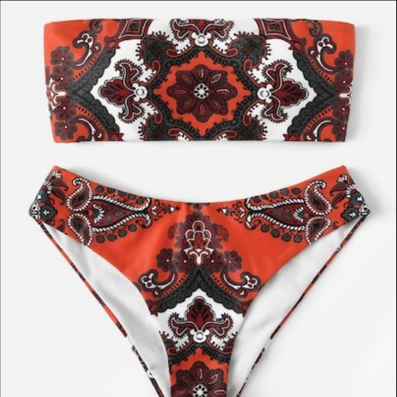 LAST 1! Bandeau & High Leg Bikini - Picture 1 of 4